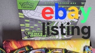 Pokémon Perfect Order ETB binder ebay auction + Artemis II - 2026 Topps Now #A201 SP SSP Lucky Hits