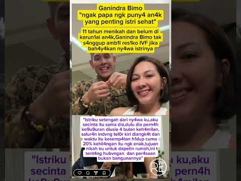 11 tahun pernikahan belum juga dikarunia buah hati #ganindrabimo  #beritaartis #keluargaartis