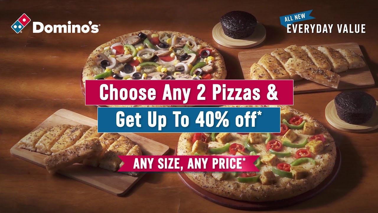 Choose Any 2 Pizzas & Get Up To 40% off