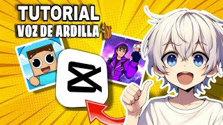 Tutorial de como hacer voz de ardilla 🐿️ en tus videos en #capcut 😎👍