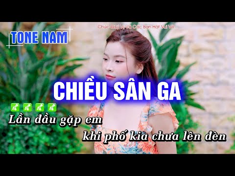 Karaoke Chiều Sân Ga (Tone Nam) Beat Phối mới cực hay – Hoàng Dũng Karaoke