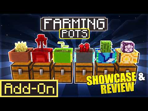 PERFECT PROGRESSION Farming Pots Add-On | Minecraft Bedrock Marketplace Review & Showcase