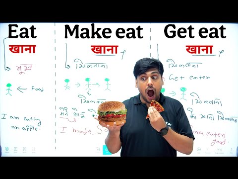 Eat और Make Eat और Get Eat में फर्क समझो पहले बार, Tough and Confusing English Words, इंग्लिश बोलो