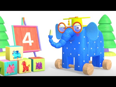 Maderitas: Los numeros 🐘 y más episodios completos 🎼🎈  | caricaturas para bebés en MOOLT