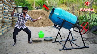 Making Concrete Mixer..! வீடே கட்டலாம்..! 💯 Using With OIL BARREL | Mr.Village Vaathi