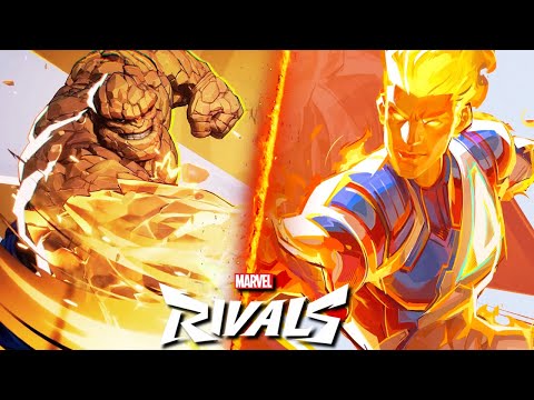 The Thing & Human Torch GAMEPLAY , ATTACKS AND ULTIMATE !!! | Marvel Rivals Season 1.5