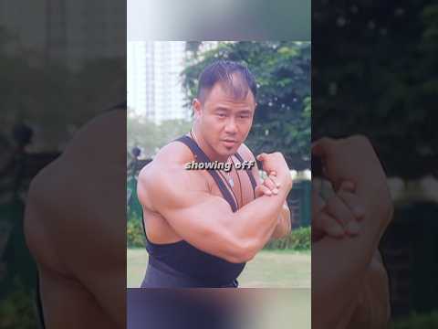 #shorts The boy is so strong he can lift hundreds of pounds with one hand.
