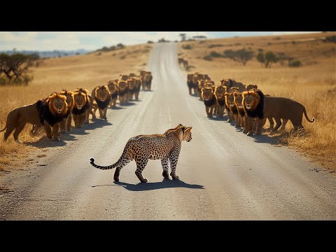 ESTE LEOPARDO MEXEU COM OS LEÕES ERRADOS E SE DEU MUITO MAL!