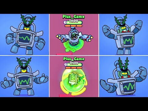 Plankton Darryl - Brawl Stars SPONGEBOB Skin | Winning & Losing Animations | Gameplay