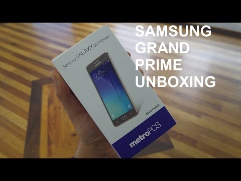 (ENGLISH) Samsung Galaxy Grand Prime Unboxing, First look, For Metro Pcs\T-Mobile