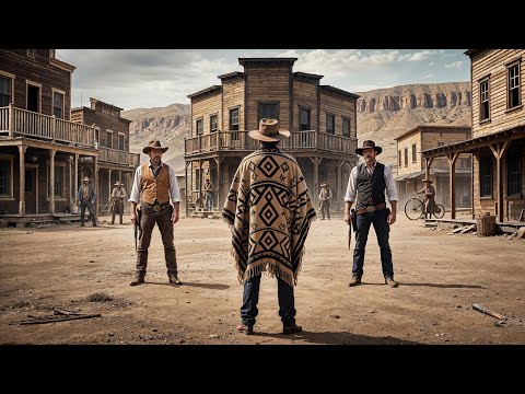 Arrogant cowboys challenges a new town cowboy, unaware he's a lethal wandering gunfighter