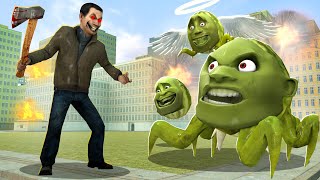 LIN GANG MELON SPIDER BOSS VS AXEMAN BOSS In Garry`s mod