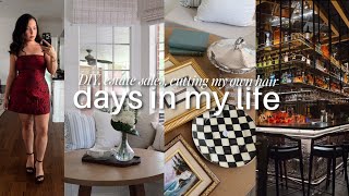 kitchen nook (she's cute!!) cutting my own hair, estate sale addiction + decorating our home / VLOG