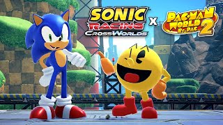 Sonic Racing CrossWorlds - Sonic x PAC MAN Collab Gameplay Trailer