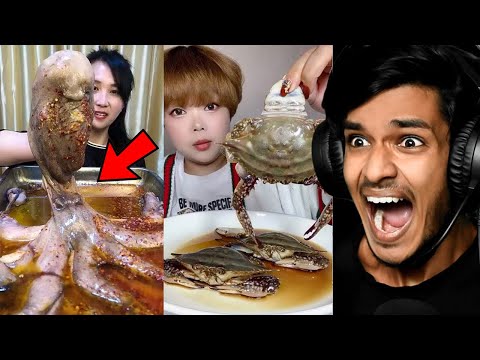 People Eating Weird Food Don't Watch While Eating ??