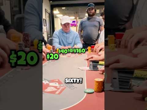ALL IN over a QUADRUPLE STRADDLE? ๐คฏ #poker #shorts