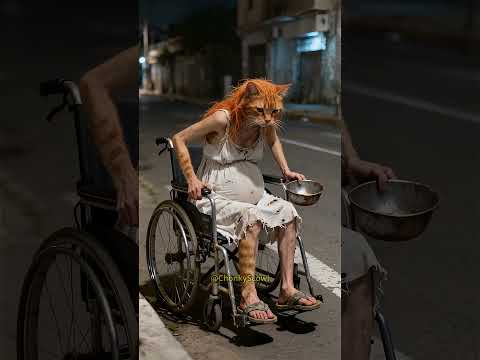 How Could It Be So Mean? White-Collar Cat Chases Away the Beggar Cat for Fun!