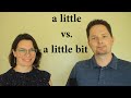 Using 'A Little' in English