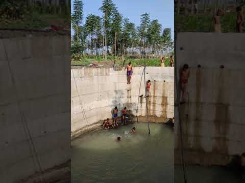 village boys swimming video