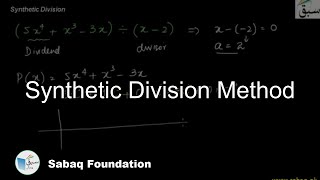 Synthetic Division Method
