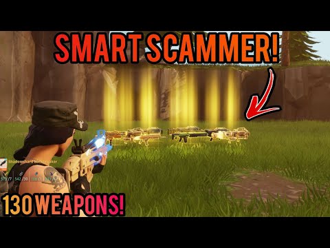 Smart Scammer Loses 6 130 Guns! (Scammer Gets Scammed) Fortnite Save The World
