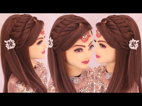 Wedding hairstyles kashees l bridal hairstyles kashees l front variation l Engagement look