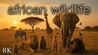 1HR African Wildlife in 8K – Serengeti & Beyond with Handpan Music