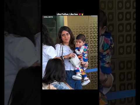 Rohit Sharma's Son is Just Like Him 💗🤘 #shorts #rohitsharma #cricket