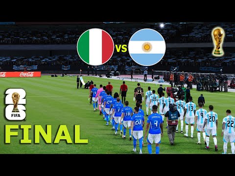 ITALY vs ARGENTINA - FINAL  | FIFA World Cup 2026 USA | Full Match All Goals | PES Gameplay