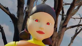 Squid Game Doll vs Avenger Spider Baldi