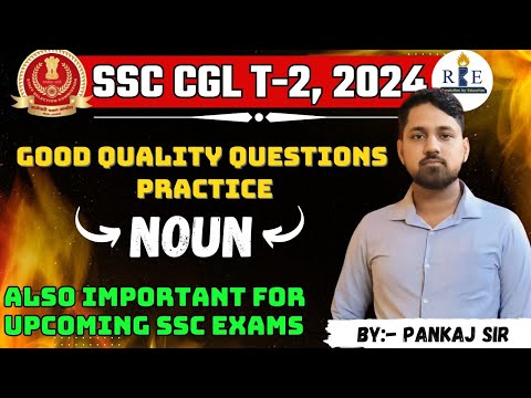 Noun Chapter important questions practice session for SSC CGL Tier-2| Check your grammar preparation