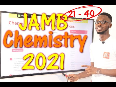 JAMB CBT Chemistry 2021 Past Questions 21 - 40