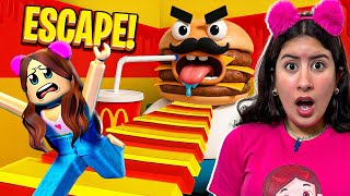 Maria Clara Presa na Cozinha do Mr. Hambúrguer! (Roblox Escape Fast Food Obby)