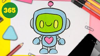 Apprends à dessiner un robot kawaii trop mignon !