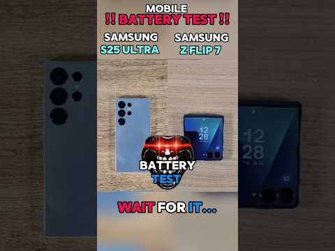 ⚡☠️ SAMSUNG S25 ULTRA VS SAMSUNG Z FLIP 7 BATTERY TEST!!