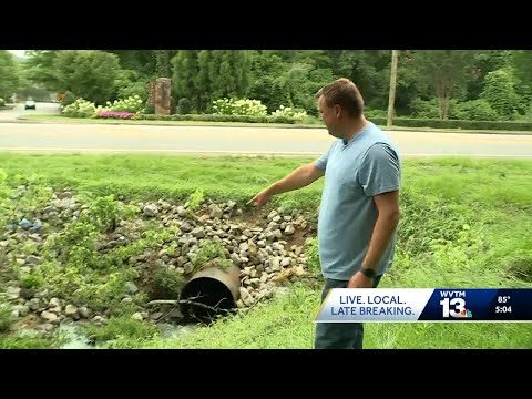 YouTube video thumbnail: Trussville man Survives Being Sucked 500-Feet Through Flooded Drainage Pipe