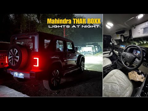 New Mahindra Thar Roxx 2025 🔥 Complete Lighting Setup at Night | Raat ko Din krdiya WAAH MAHINDRA ❤️