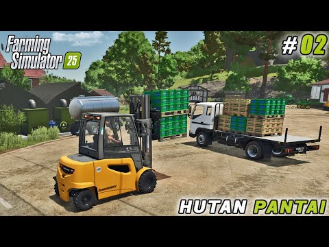 How to Sell Mushrooms and Create a Rice Field 🌾 | Hutan Pantai Farm | Farming simulator 25 | ep #02