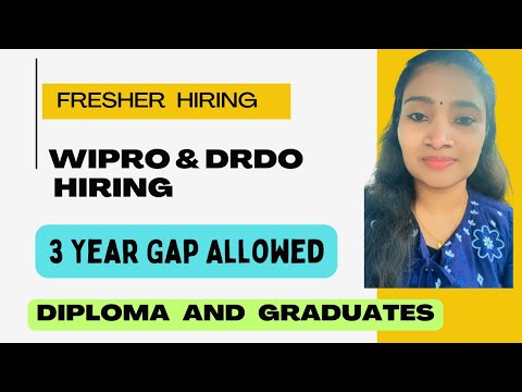 DRDO Recruitment 2025 | Wipro Hiring | NO FEES | CTC: ₹50,000 / Month | Latest Jobs 2025