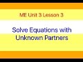 Solving Equations and Math Concepts