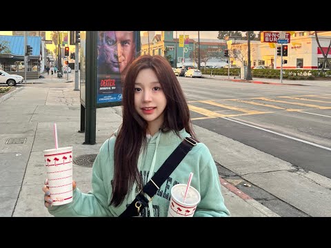 LA vlog #1☀️에러헌 마켓,헤일리 비버 스무디,롱비치