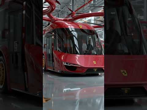 Ferrari presenta su primer autobús volador del mundo #RevoluciónAérea #TecnologíaItaliana #Lujo