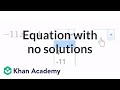 Understanding Linear Equations with No Solutions