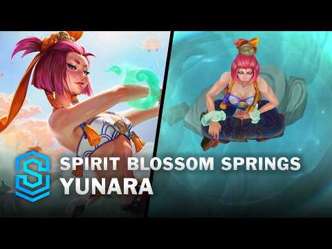 Spirit Blossom Springs Yunara Skin Spotlight - Pre-Release - PBE Preview - League of Legends