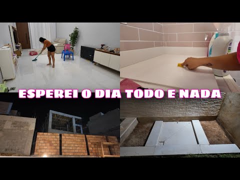 FIQUEI DECEPCIONADA - ESPEREI O DIA TODO E NADA + FIZERAM O MURO DO FUNDO | FICOU MUITO BOM | Dani