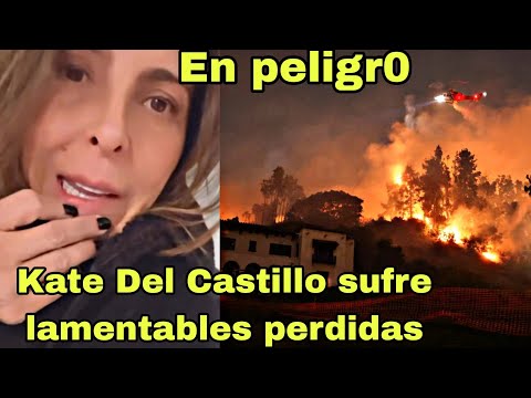 Kate Del Castillo EN SEVERO PELIGR0 es evacuada de su casa en los Ángeles por incendios pierde todo