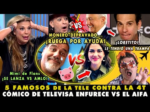 ¡DROG@DICTO ENLOQUECE VS AIFA! TOP 5 PERVERT1DOS Y CANTANTES DE TV VS AMLO ¡MONERO DEL NOPOR!