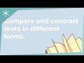 Comparing Texts Across Different Forms