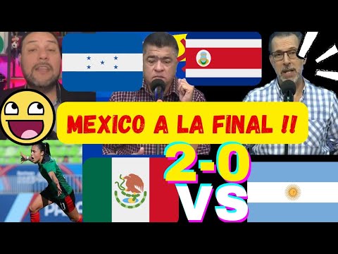 CENTROAMERICANOS REACIONAN A MEXICO ELIMINANDO ARGENTINA PANAMERICANOS MEXICO VS ARGENTINA FEMENINO