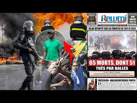 🔴Réveil en Douceur avec S Faty Dia et Saliou Djeng, 65 morts bilan des manifestations E 2021 à  2025